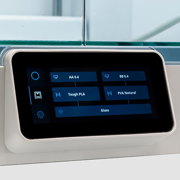 Ultimaker S5 touchscreen